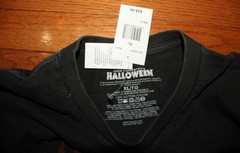 Men’s JOHN CARPENTER’S HALLOWEEN Faded Black Tee T-Shirt MICHAEL MYERS XL *2D