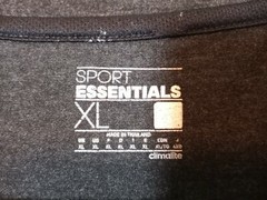 Adidas Climate Sports Essentials Men’s XL Charcoal Grey T-Shirt