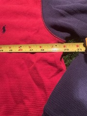 Polo Ralph Lauren Colorblock Waffle-Knit Thermal Long-Sleeve Shir Size L
