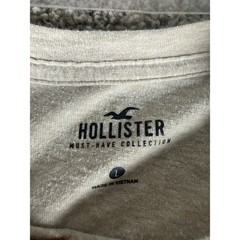 Hollister Must-Have Collection Mens Large Tan Heathered Crewneck T-Shirt Logo