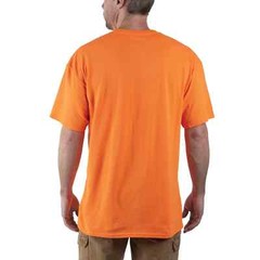 Walls Short Sleeve Working Man’s Pocket Tees MEDIUM Hi Visible Orange 2 Pack New