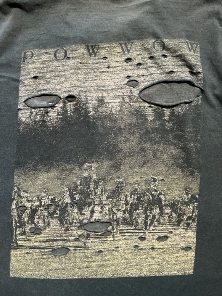 VTG San Manuel Band Of Mission Indians Yuhaaviatam Native Black Graphic T-Shirt