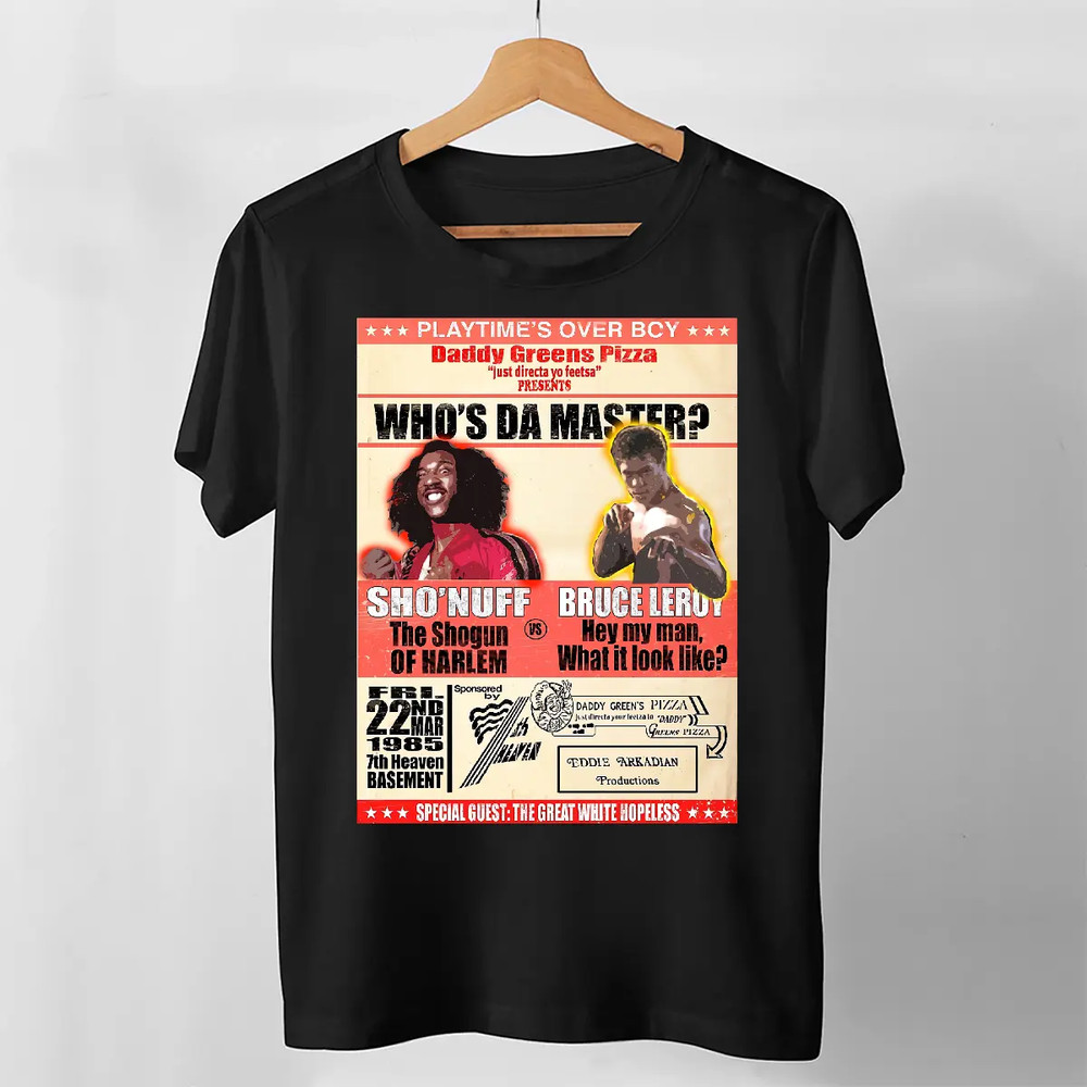 [100% Cotton] Sho Nuff Bruce Leroy Black Best Shirt For Boys Best Selling Tshirt