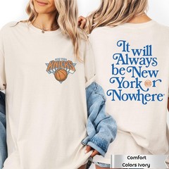 New York Or Nowhere Streetwear,Vintage front and back New York Basketball Shirt.