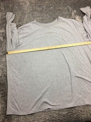 King Size Shirt Mens Size 7XL Big Gray Long Sleeve Cotton