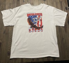 United States USA Defending Our Freedom Military Air Waves Air Force T-Shirt XL