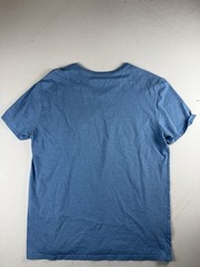 Men’s Lacoste Large Navy Blue Short Sleeve Pima Cotton V-Neck T-Shirt Tight Fit