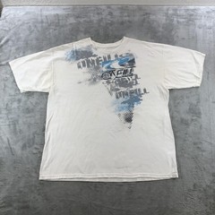 Vintage O’Neill Shirt Mens XL White Logo Graphic Surf Tee Tagless Y2K Surfwear