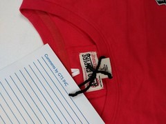 Akoo mens 100% AUTHENTIC Crewneck T-SHIRT SIZE LARGE cayenne logo