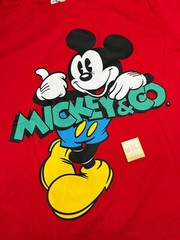 NEW Disney Parks Shirt Adult Large Red Mickey Mouse And Co Blue Black Yellow