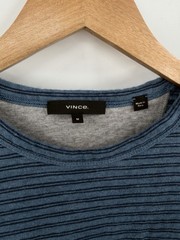 Vince Men’s Striped Double-Knit Pima Cotton Long-Sleeve T-Shirt Size Medium