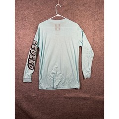 Legend Comic Bear Graphic Long Sleeve T Shirt Mens Size L, Blue Novelty