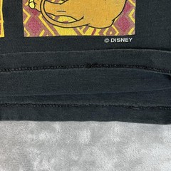 Vintage Disney Lion King Promo Shirt Mens M Black Simba Graphic Squares Cartoon