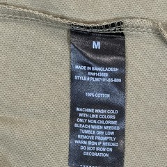 Pipeline Mens Ringer T-Shirt M Silver Sage Green Oversize Fit 100% Cotton NWT