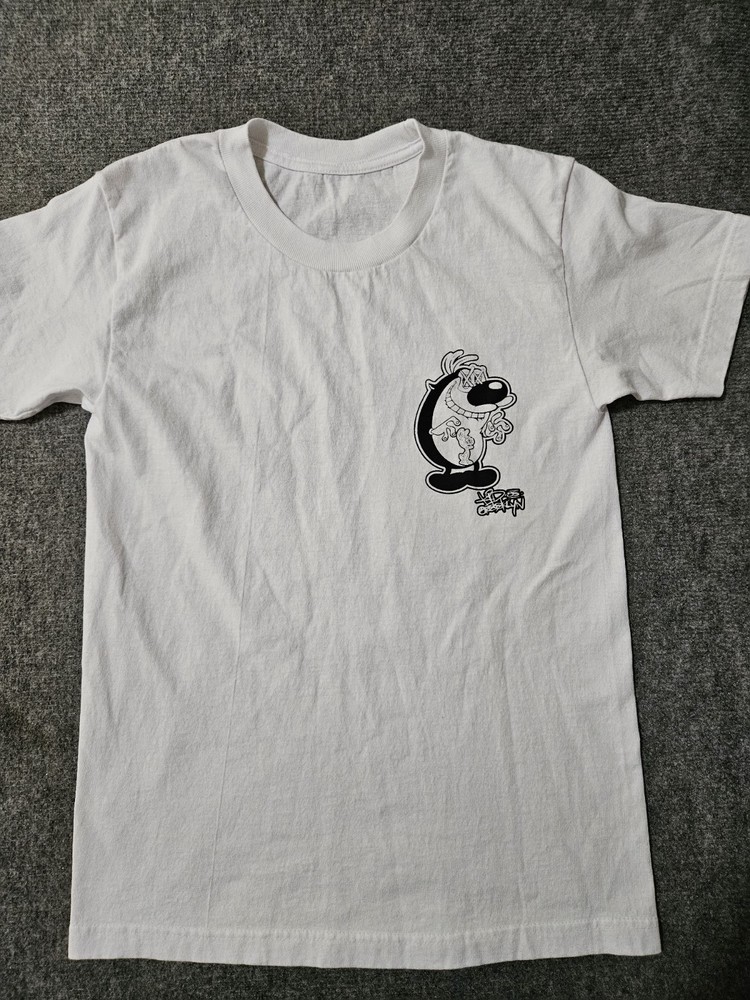 Ren & Stimpy Kid Brooklyn White T Shirt Size S