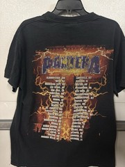 Tennessee River Pantera Double-Sided Black Graphic Print Crew Neck Tee Men’s L