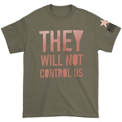 Men’s Muse They Will Not Control Us T-shirt Small Army