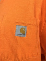 Carhartt K87-M Loose Fit Orange Pocket Crew Neck Short Sleeve T-Shirt Men’s S