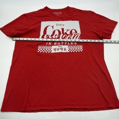 Coca Cola T-shirt Men XL Red Graphic Print Logo 100% Cotton.#46297