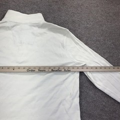 Nautica Shirt Mens Medium White Thermal Mock Neck Henley Long Sleeve Nautical