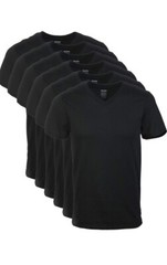 6 Pack Gildan V-Neck T-Shirt Short Sleeve Men’s Style G1103 Size M