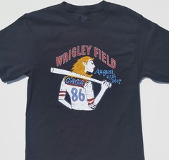 Lady Gaga 2017 Wrigley Field Concert T Shirt Little Monsters Chicago Cubs