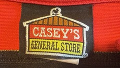 Casey’s Convenience Store Employee Shirt Authentic Size Medium Halloween
