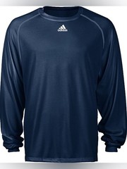 adidas Climalite Long Sleeve Tee Collegiate Navy