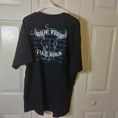 Anvil Legendary Buffalo Chip Ride Free Take Risks Tee Black 2X Men’s