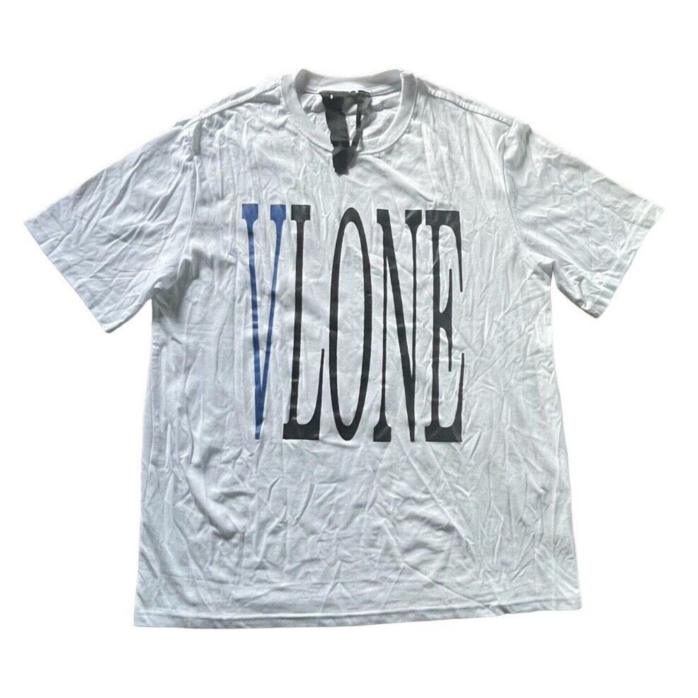 VLONE Snake T-Shirt Tee HUGE Script USA Made White Size XL Men EUC