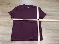 Men’s ASOS Design Burgundy Tee Sz L T-Shirt Short Sleeve Crewneck Pullover
