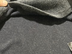 GUESS T Shirt Mens Medium Thermal Henley Solid Gray Cotton Poly Blend Waffle