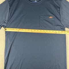 Dickies T-shirt Navy Blue Crew Neck Work Shirt Mens M