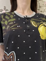 Dolce & Gabbana Men’s Nero Printed Cotton Crewneck T-Shirt