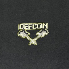 Vintage 80s Defcon Hard Rock Band T-Shirt Size Large Glow In The Dark Guitar