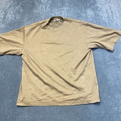 Uniqlo AIRism Oversized T Shirt Mens XL Sage Green Cotton Short Sleeve Pullover