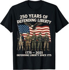 Patriotic USA Army Us Military Parade 250 Years Anniversary T-Shirt