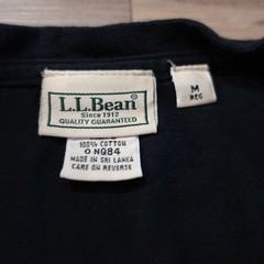 LL Bean Heavyweight 100% Cotton Chest Pocket Basic Tshirt Black Mens Medium Reg
