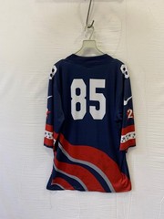 Vintage 90s Nike USA Hockey Jersey #85 Wavy Stripes Stars Sleeves Blue Large#231