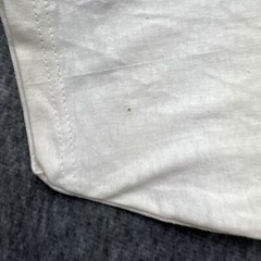 hanes heavyweight 50/50 Vintage Off White Shirt size Large Men Graphic