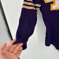 VTG 20s 30s Purple O’Shea Knitting Mills Wool Button Crotch Football Jersey 42