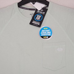DICKIES Cooling Shirt Mens MEDIUM GREEN OUTDOORS WORK WEAR FAST DRY POCKET NWT