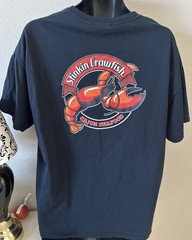 VTG.Stinkin Crawfish Cajun Seafood Restaurant Employee Work Uniform Unisex XL
