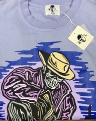 Warren Lotas Coffee in the Morning Graphic Tee Purple Brown Men’s XXL T-Shirt
