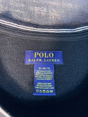 POLO RALPH LAUREN XL/XG/TG 62% POLYESTER/ poliéster/POLYESTER 34% Black Men