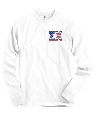 Sigma Chi Fraternity Bella + Canvas Long Sleeve Shirt USA Flag – MORE COLORS