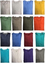 BILLIONHATS 24 Pack Mens Cotton Short Sleeve Lightweight T-Shirts (Small)