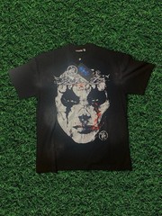 Hellstar Men’s Black Graphic Print Crew Neck Short Sleeve T-Shirt Logo
