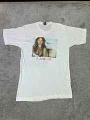 Vintage 1990s BVD Single Stitch I Love AL Graphic T Shirt White Made USA