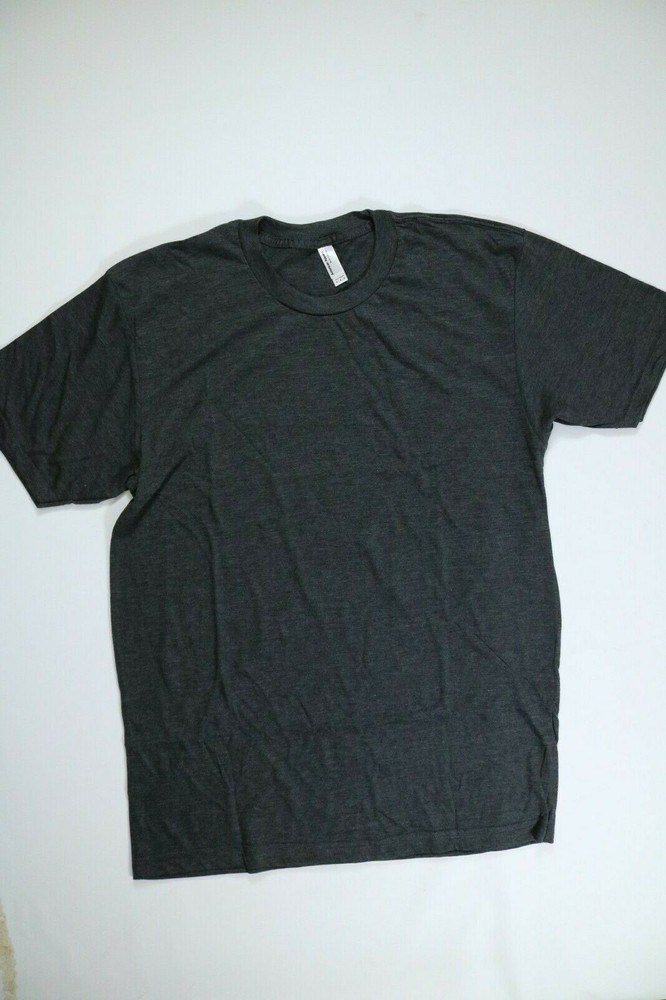 Mens American Apparel Charcoal Short Sleeve Crew Neck Shirt Medium NEW!